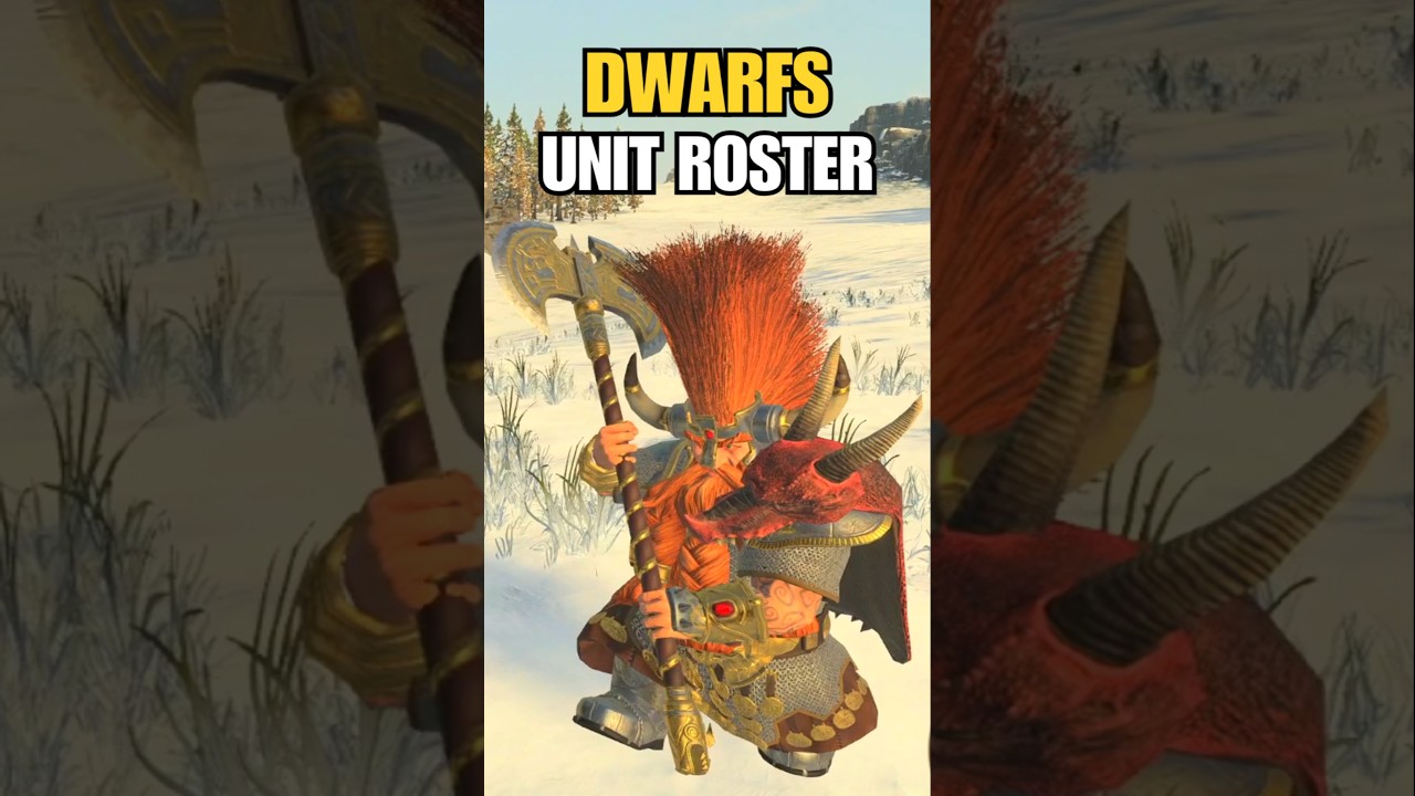 Dwarfs Unit Roster ⚔️ in Less than 60 Seconds | Total War Warhammer 3