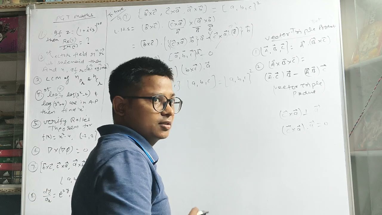Question of Vector Analysis, Vector & Scaler Triple Product