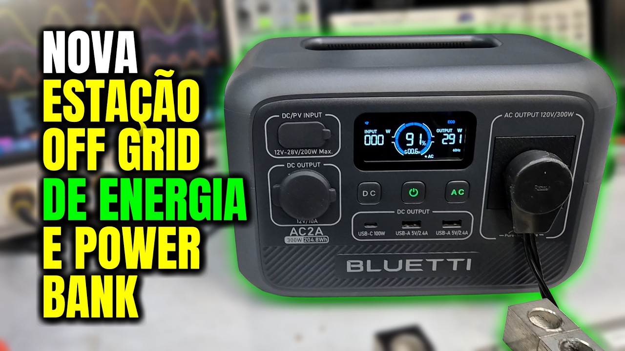 NOVA Estação de Energia AC2A BLUETTI Super Portátil | Powerstation AC2A 300W