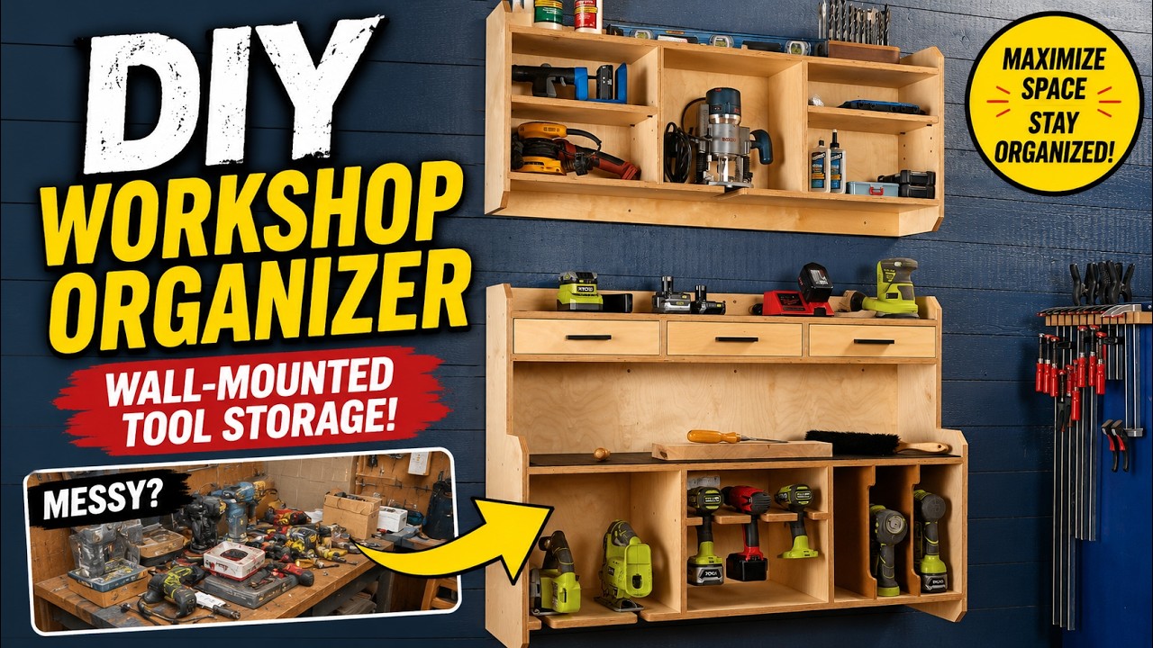 DIY Workshop Organizer | Best Wall-Mounted Tool Storage for Small Shops!