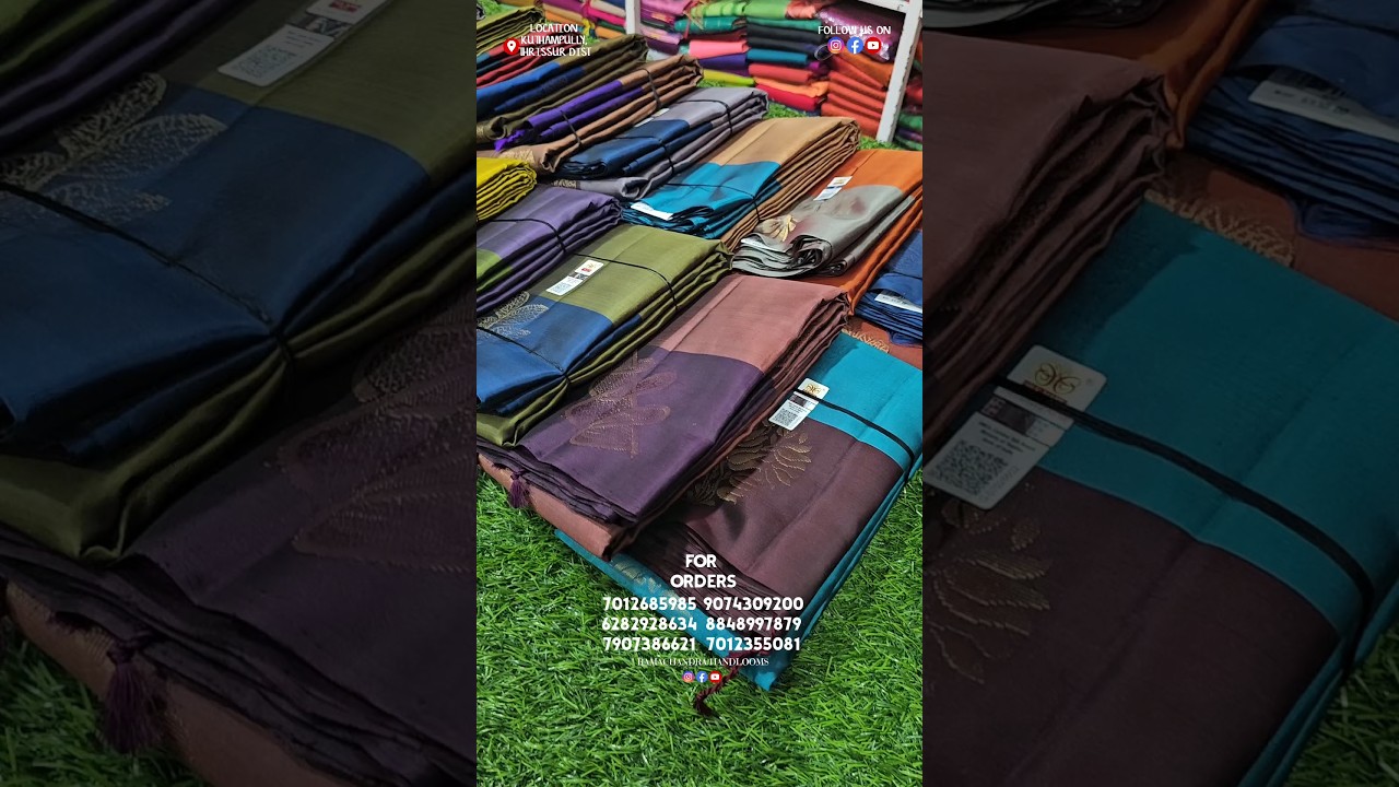 Kuthampully sarees| Latest saree collections #kuthampully #saree #softsilk
