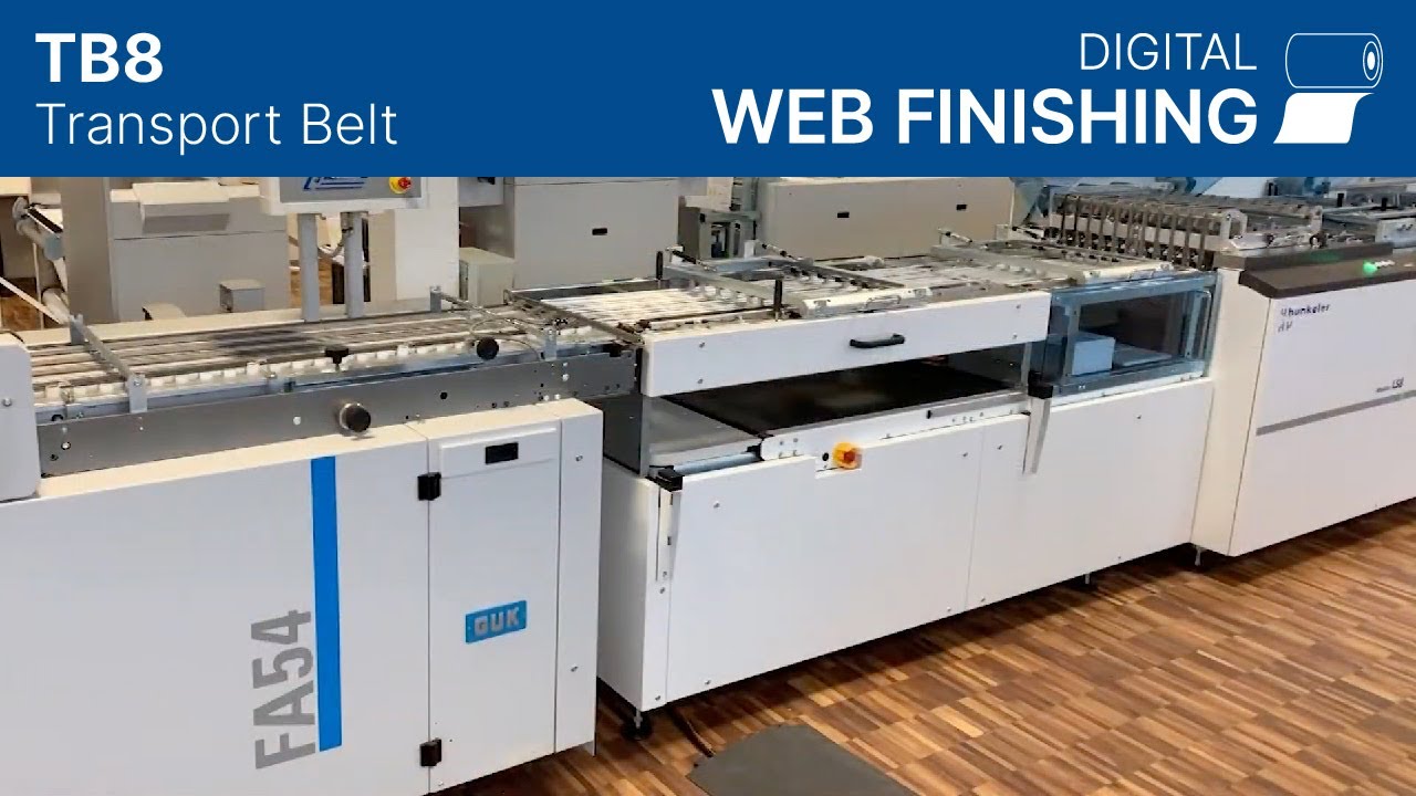 Conveyor Belt TB8 with overpass with longsheet-tray | Hunkeler AG