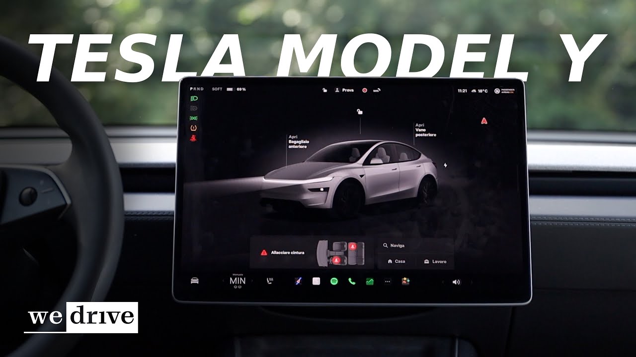 Tesla Model Y 2025 | Focus sistema infotainment & Tecnologia di bordo [TUTORIAL]