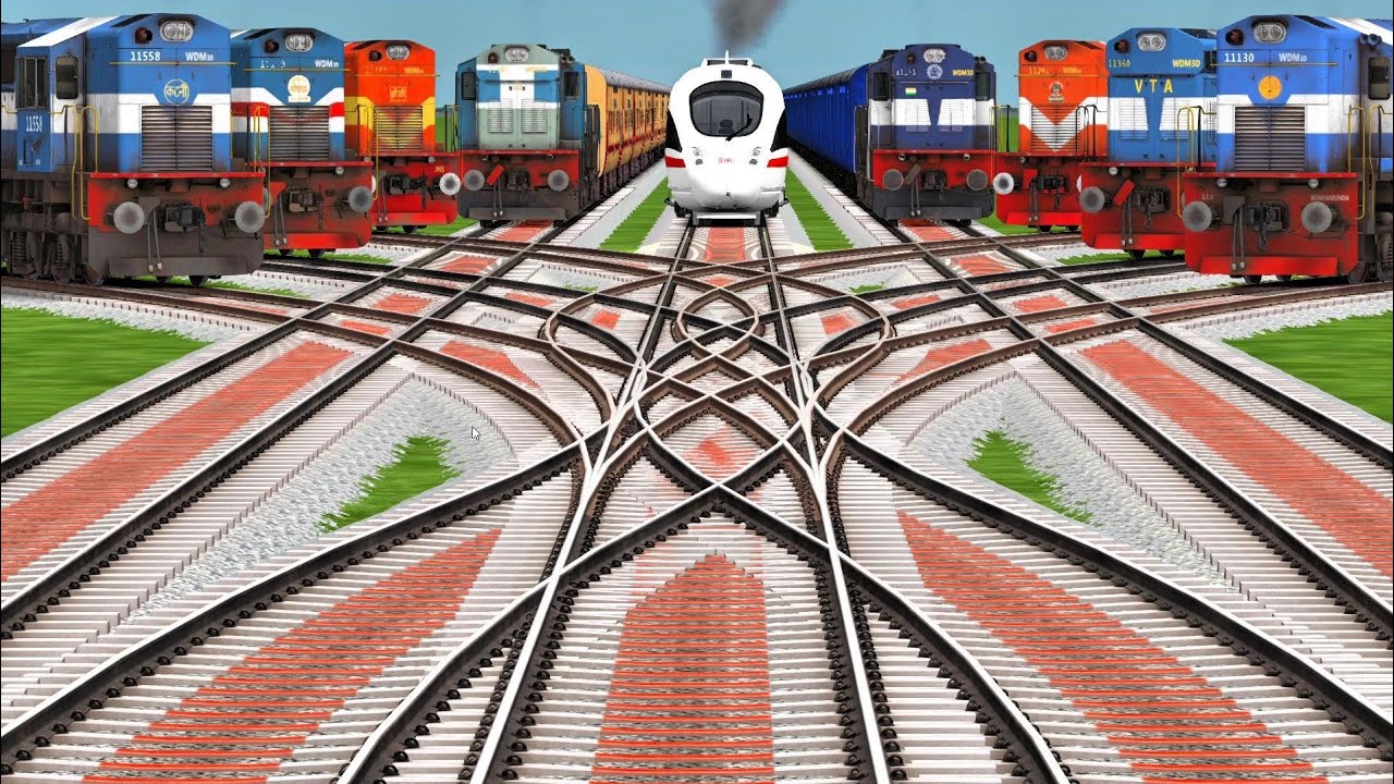 🚆 Mega Rajdhani Crossing on Shaky Bumpy Rails