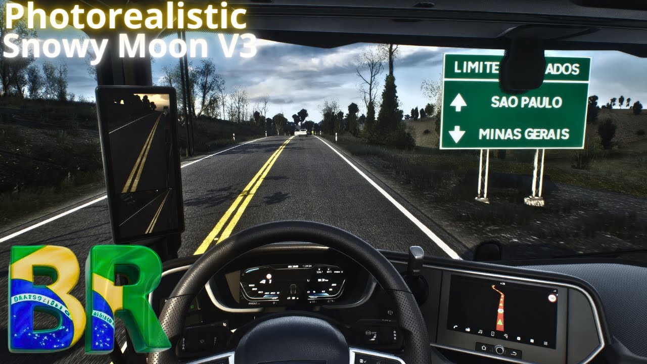 ETS2 Rodando o BRASIL - Realistic Graphic Mod | Snowymoon + Project Next-Gen | Ultra Graphics 2k