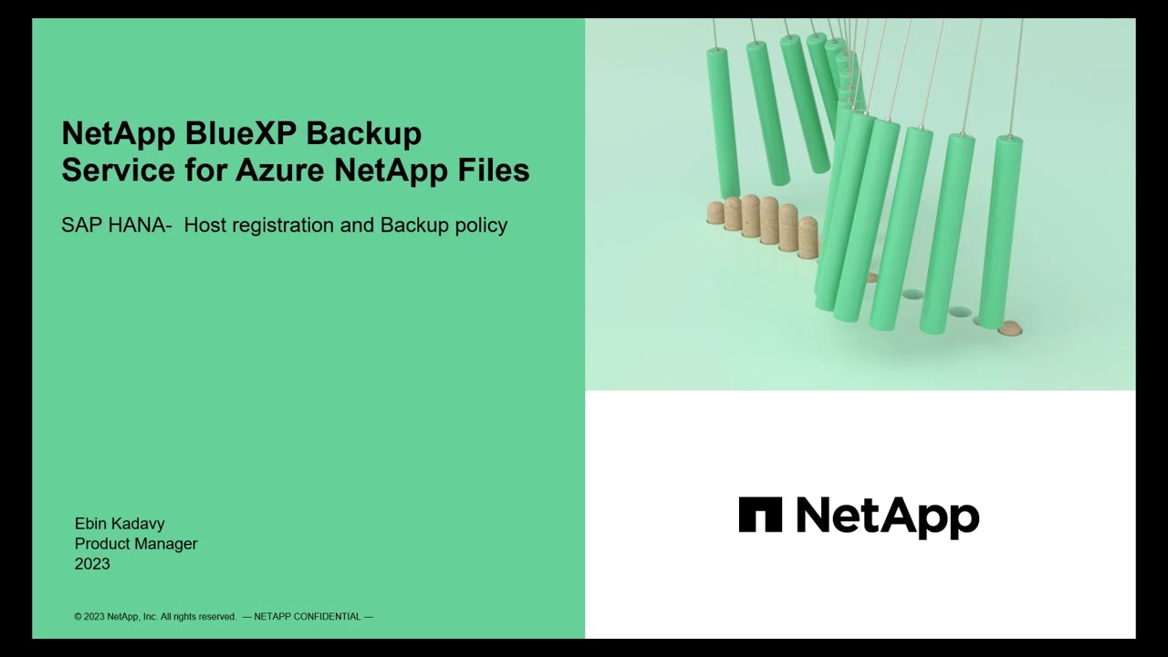 BlueXP backup & recovery for HANA system over Azure NetApp files - Part 1