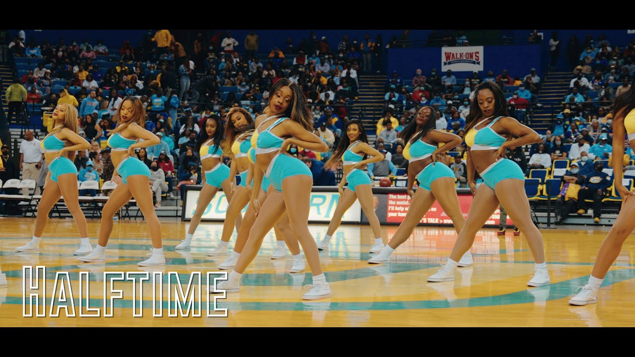 Halftime Performance (Mens Game) | Southern University Gold-N-Bluez Dance Team 22 | Grambling