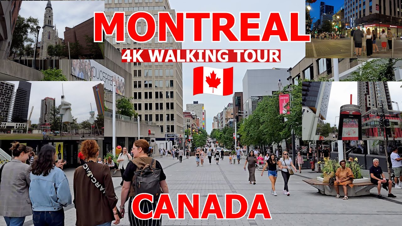 MONTREAL 4K WALKING TOUR - Life in Montreal QC Canada - Summer 2025