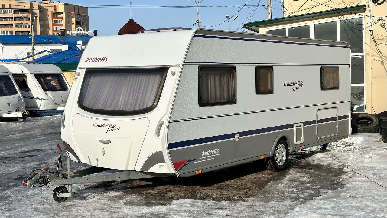 Обзор прицепа для зимнего отдыха. Detnleffs Camper Snow 560/4.