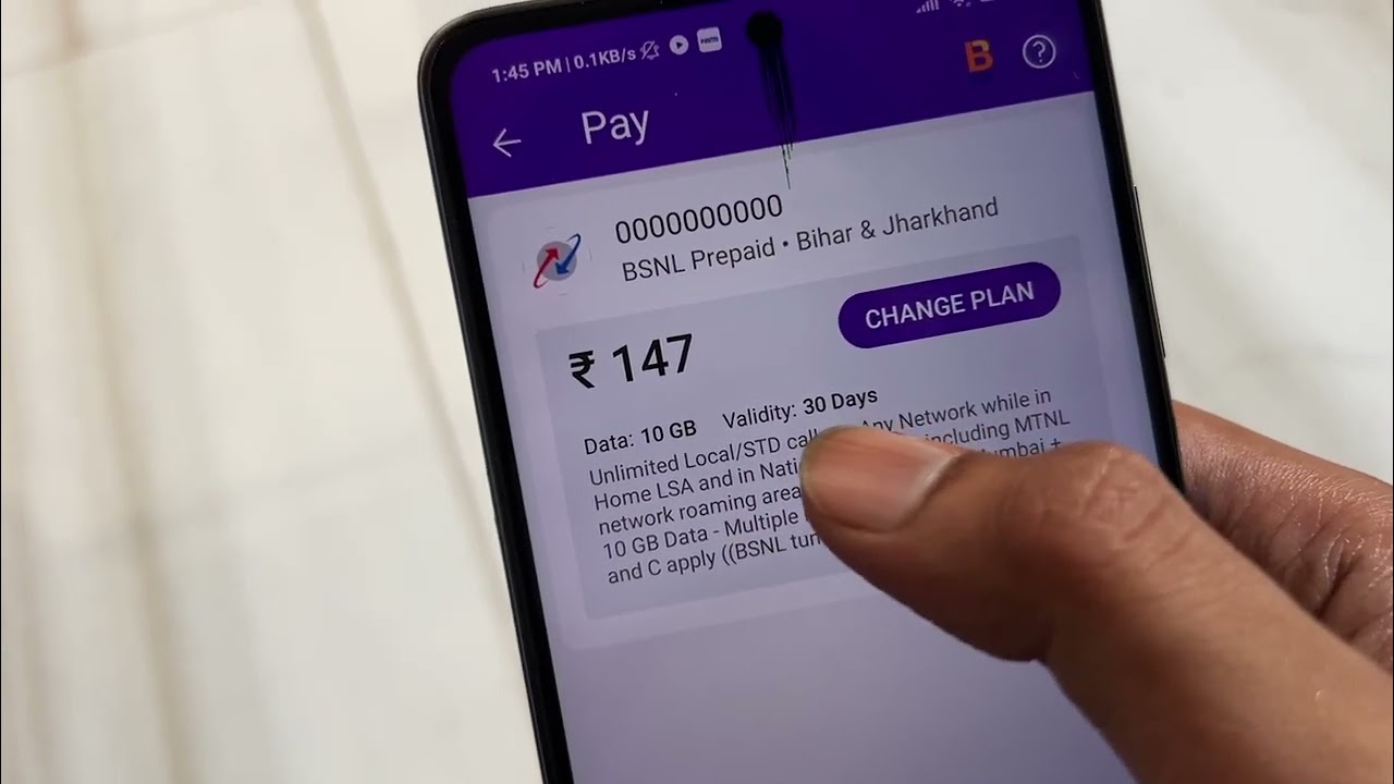 BSNL 147rs plan with 30 days validity | BSNL best recharge plan for wifi users