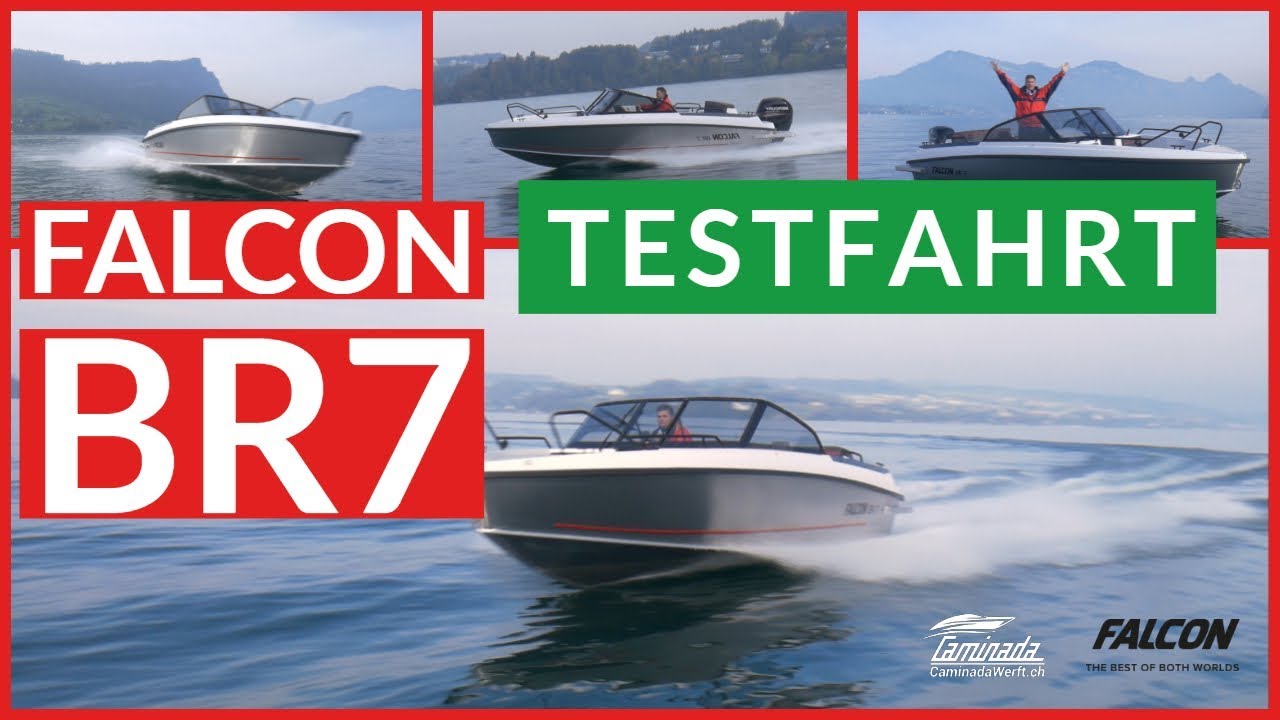 Bella Falcon BR7 Aluminium Bowrider Motorboot Testfahrt