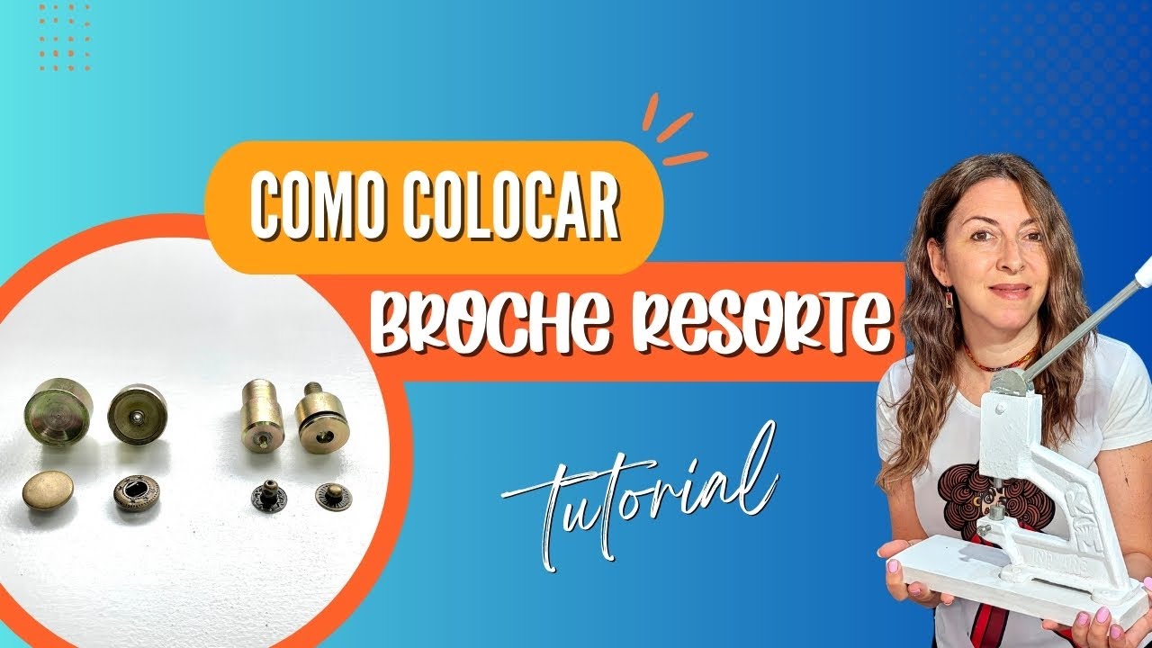 C&Oacute;MO COLOCAR BROCHE RESORTE #diy #costura