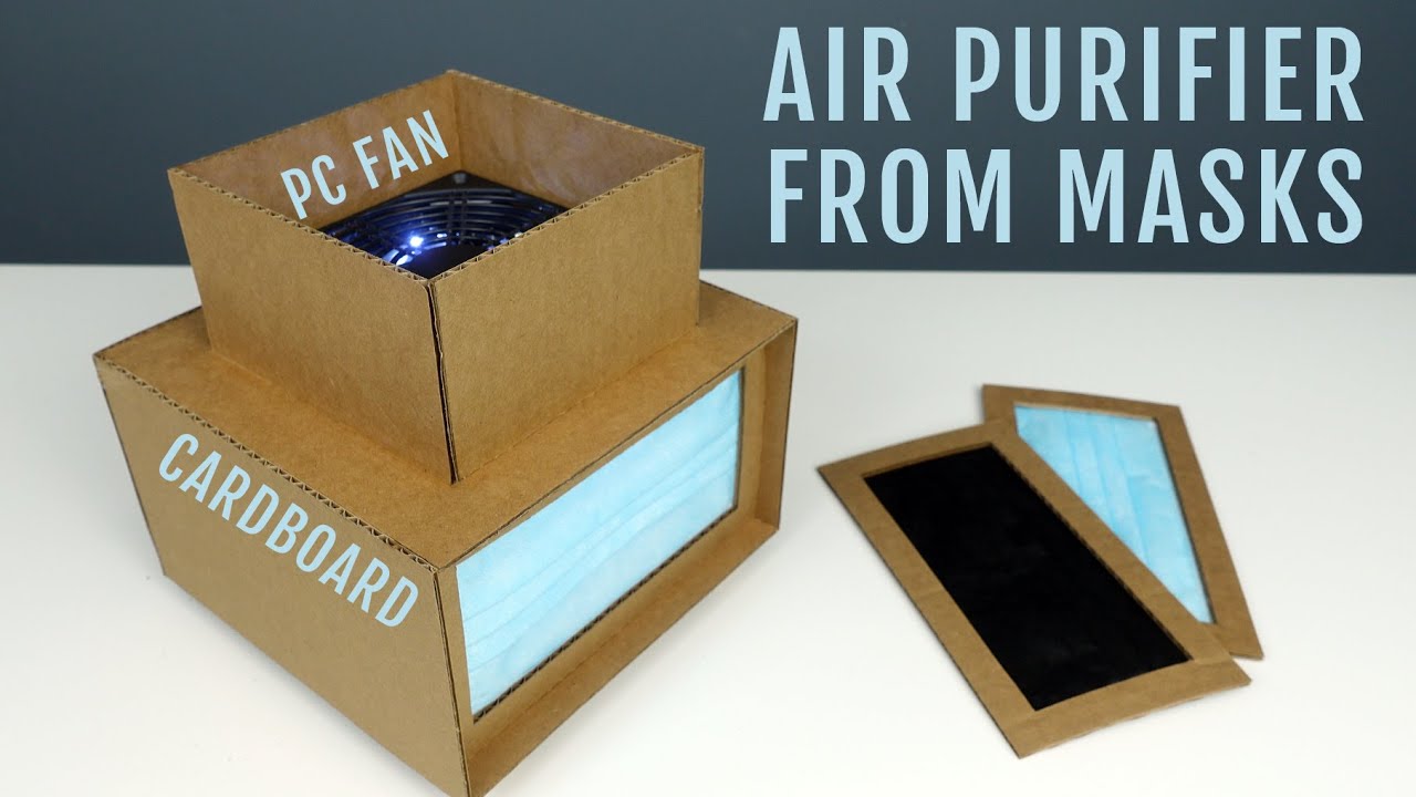 DIY Air Purifier Filter from Cardboard and Masks - 5 Minutes Crafts