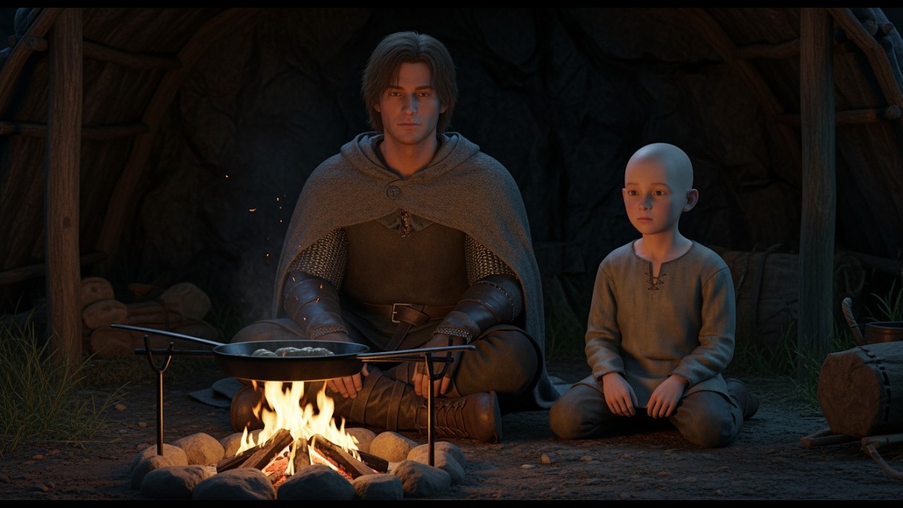 medieval campfire cooking ambience | dark fantasy rest