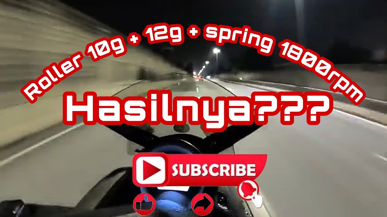 Nmax | Test topspeed lepas tukar roller 10g + 12g spring 1800 | ini baru mantul..!
