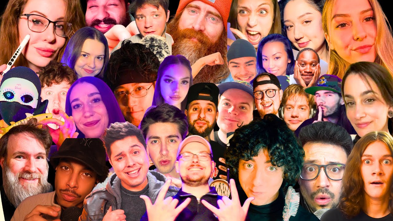 30 ASMRTISTS in ONE VIDEO! (OVER 1 HR of TINGLES IN THIS COLLAB!)