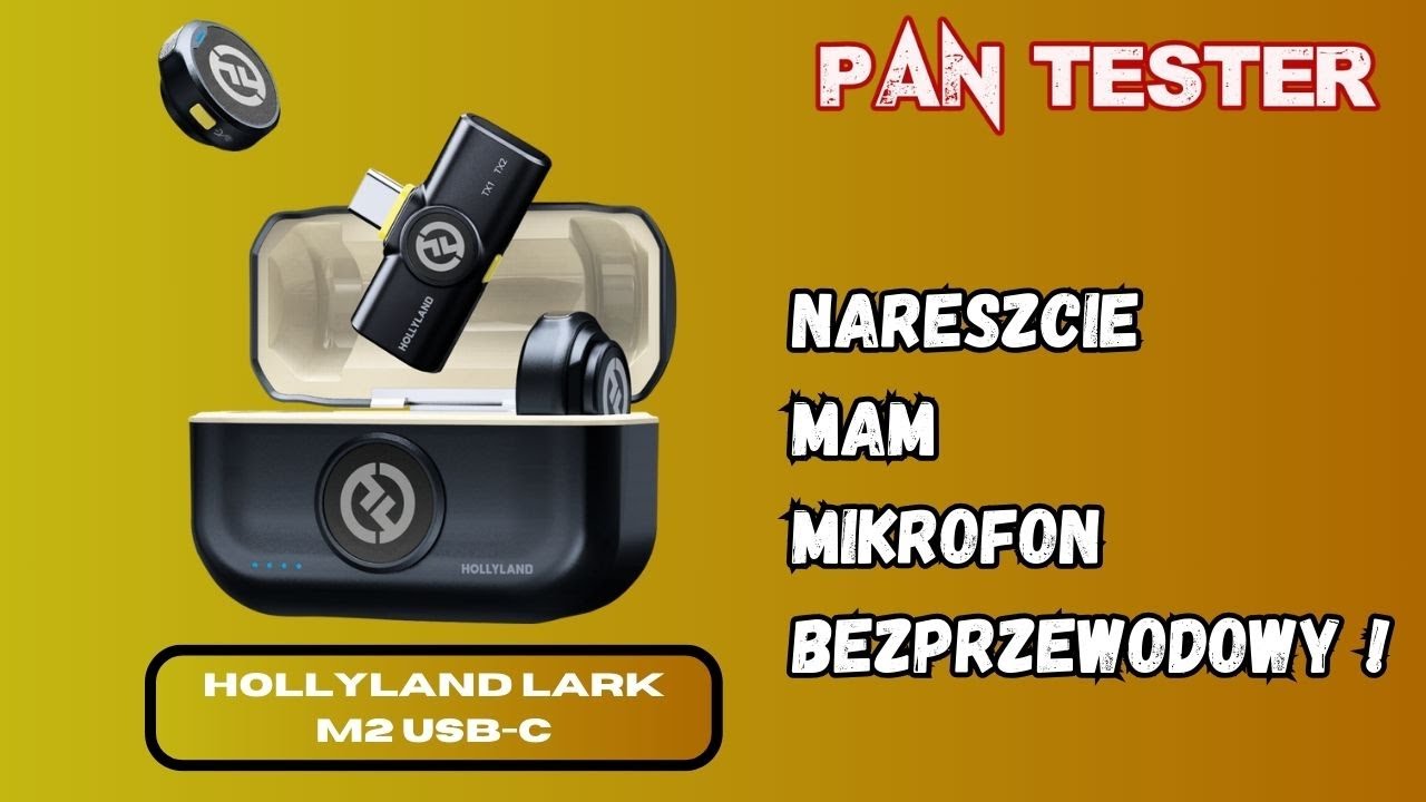 Nareszcie mam mikrofon krawatowy ! - Hollyland Lark M2 USB-C - prezentacja i testy.