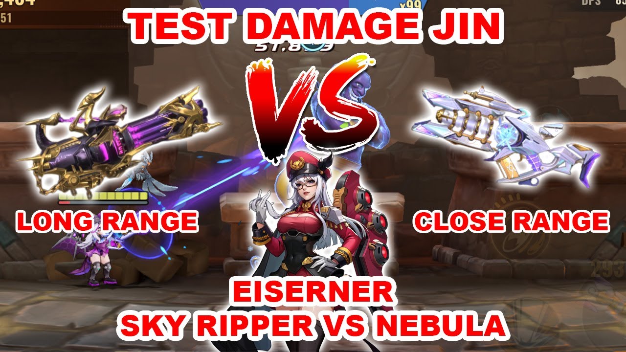 TEST DAMAGE JIN EISERNER SKY RIPPER VS NEBULA - METAL SLUG AWAKENING