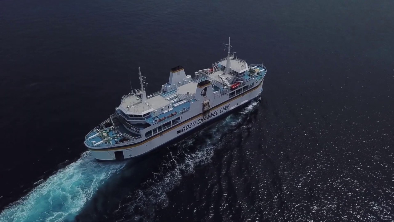 Gozo Ferry Drone Crossing (Unedited)