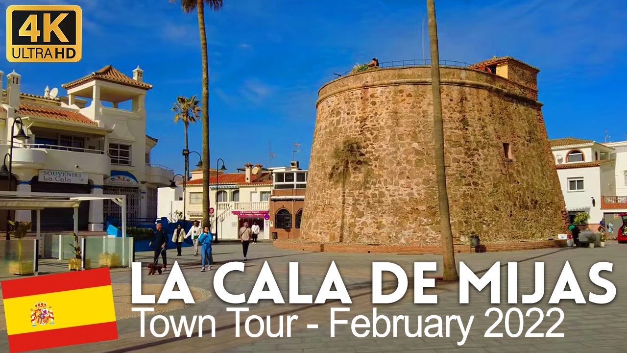 4k Walking Tour of La Cala de Mijas, Costa del Sol, Spain