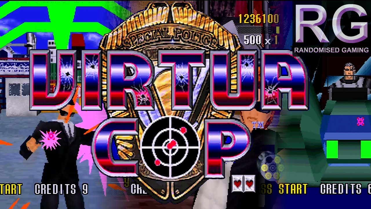 Virtua Cop - Sega Saturn - Arcade playthrough with Intro, attract and secrets [UHD 4K]