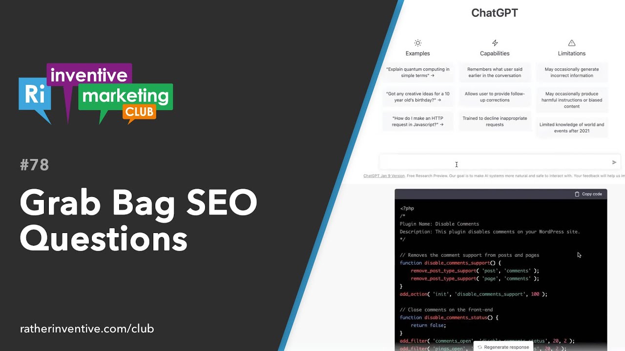 IMC78 Grab Bag SEO Questions