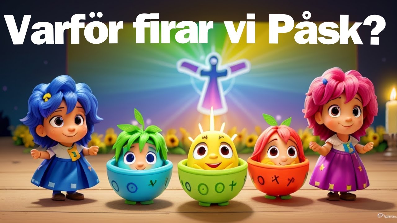 🔴🐣🌷 Den Verkliga Betydelsen av Påsk || Bibelberättelse för Barn 
