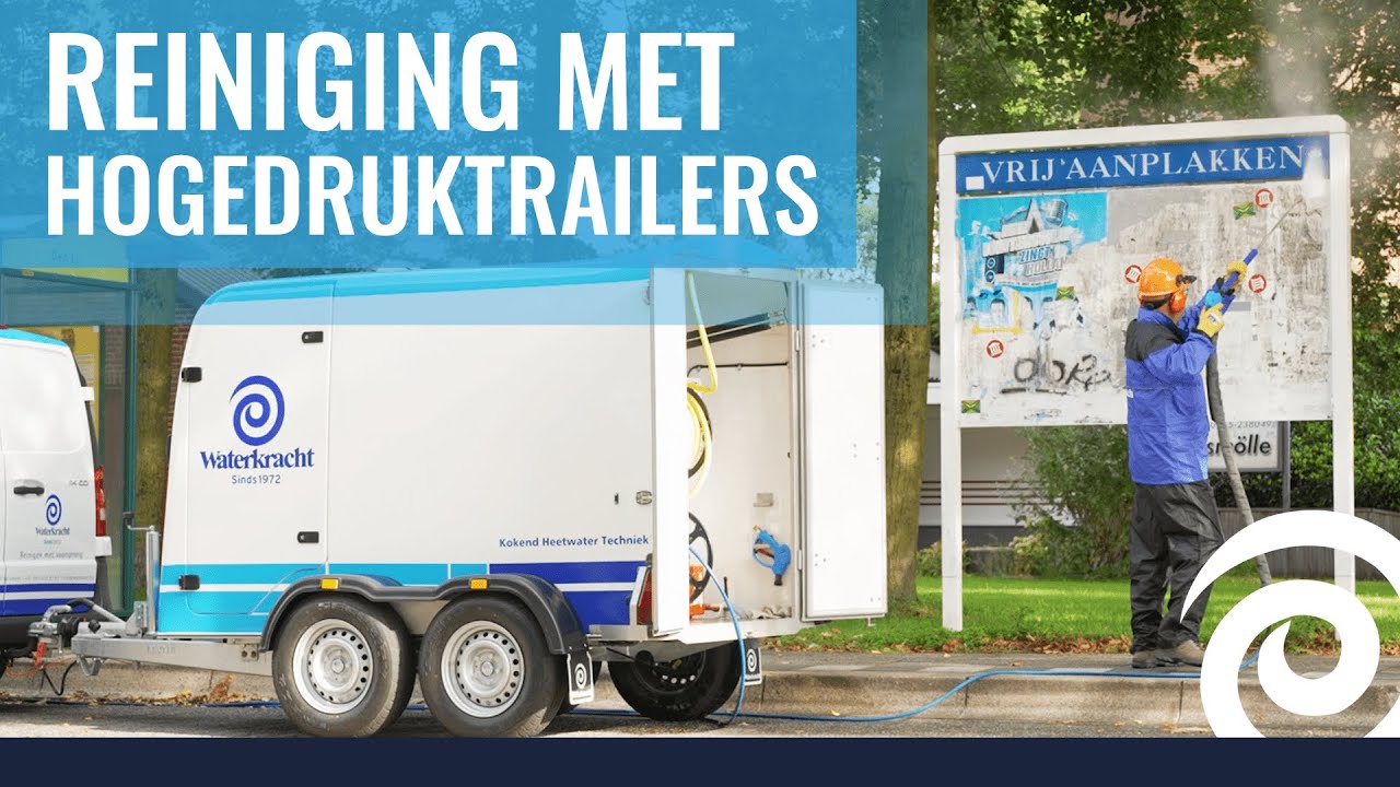 REINIGING met HOGEDRUKTRAILERS HUDSON en COLORADO | Waterkracht