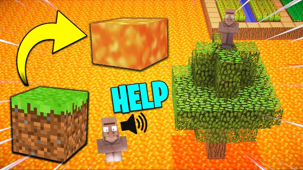 If LAVA Replaced the GROUND in Minecraft