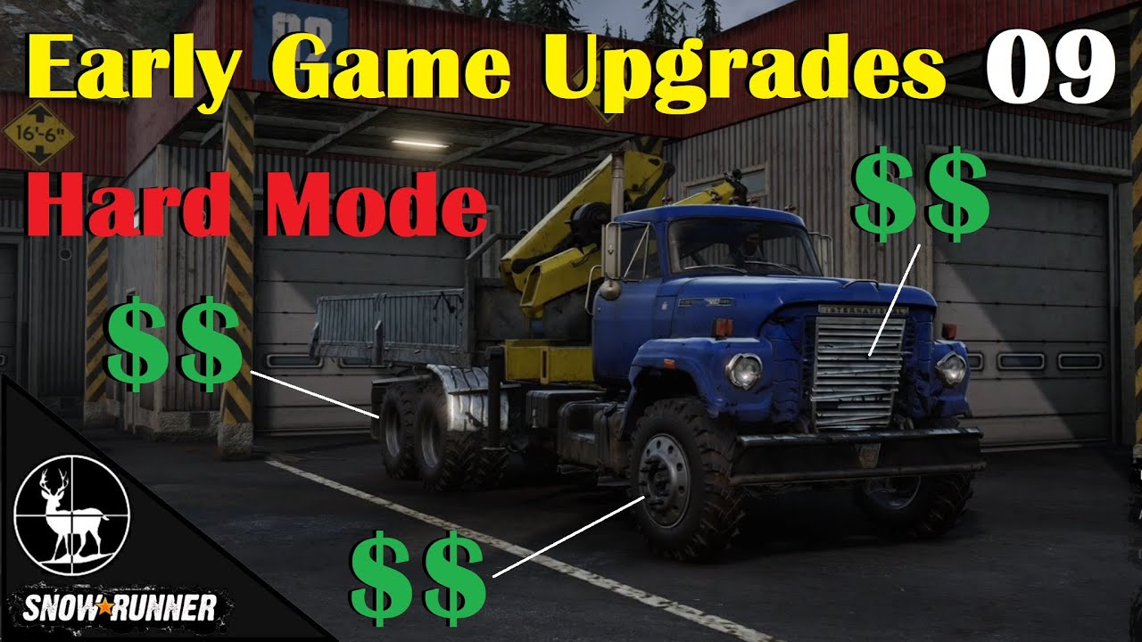 (EP09) Spending Over $20K On Upgrades | SnowRunner Hard Mode Intro Series