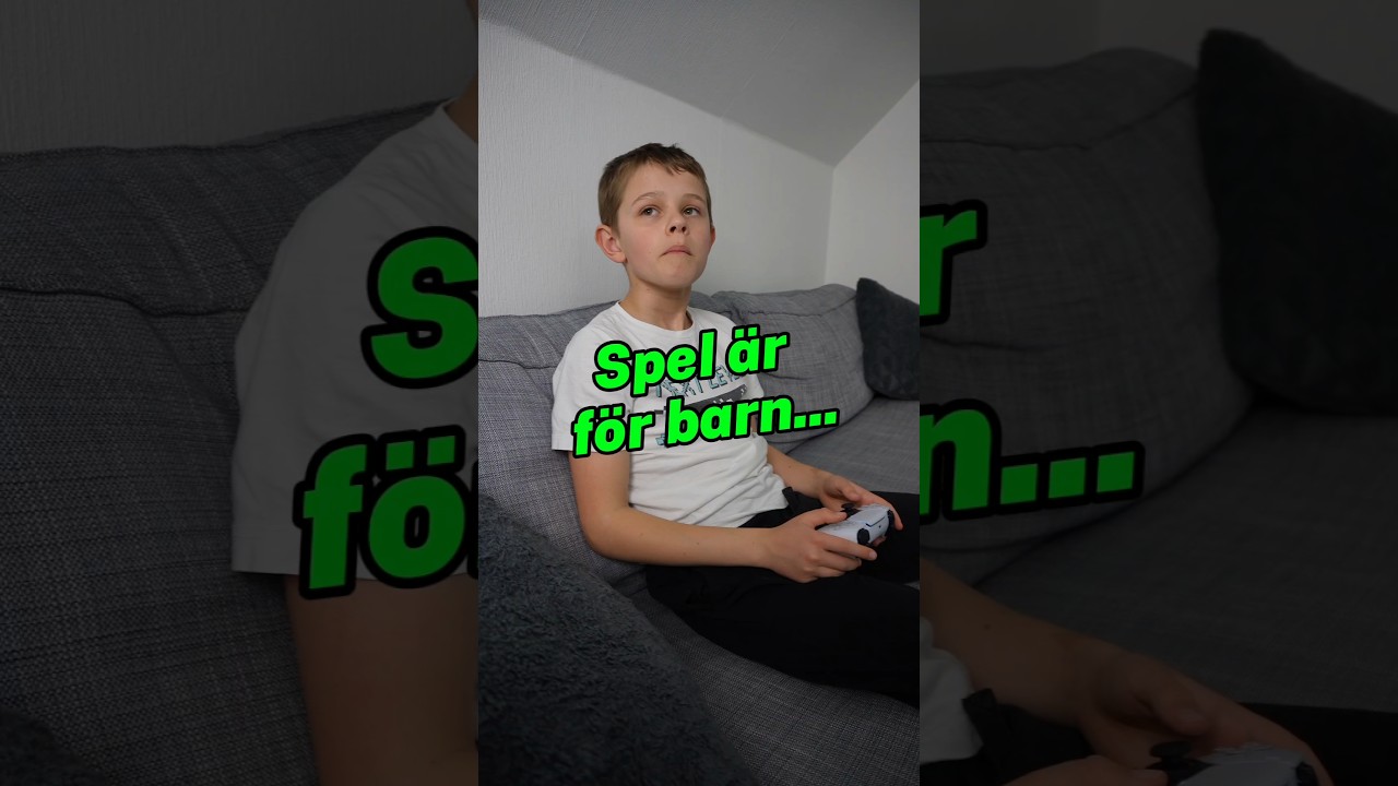 Spel är för barn...