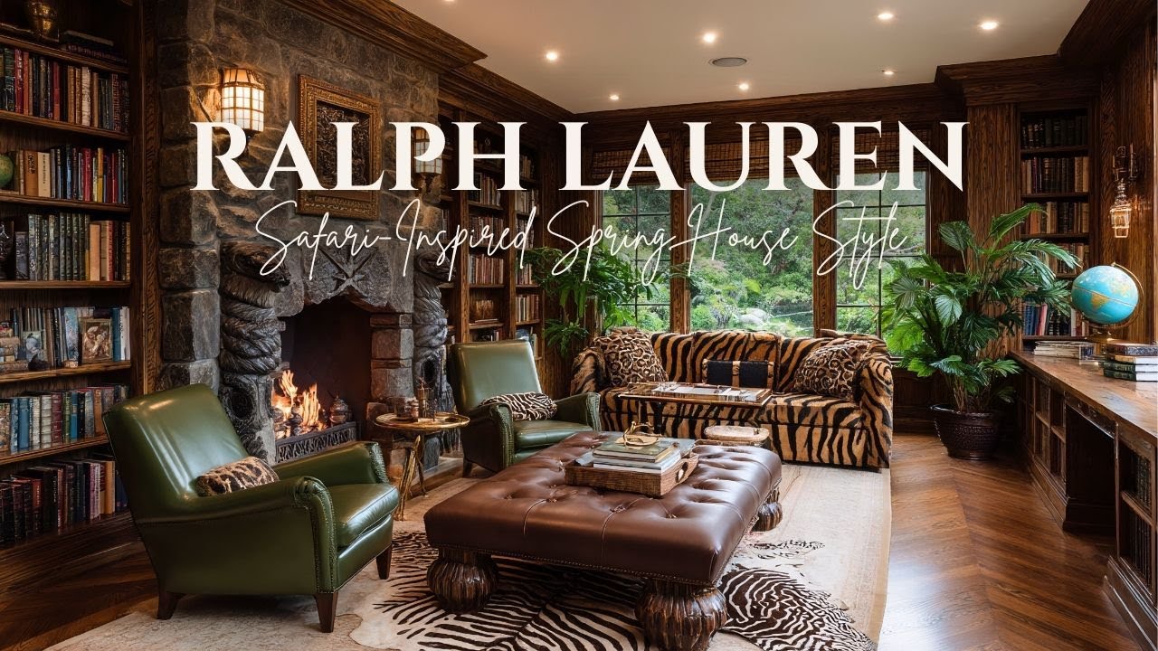 Safari Inspired Spring House Style  Ralph Lauren Explorer Decor with Global Accents