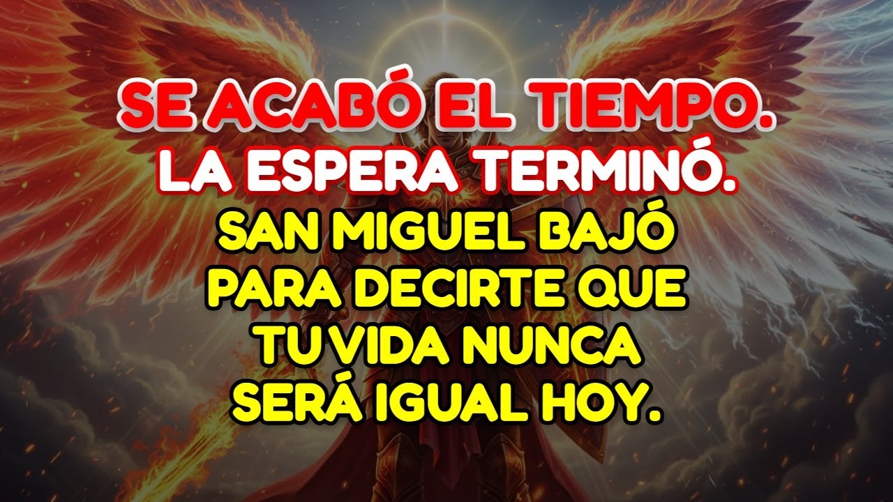 🌌El secreto del cielo que San Miguel acaba de revelar solo para los elegidos como tú hoy