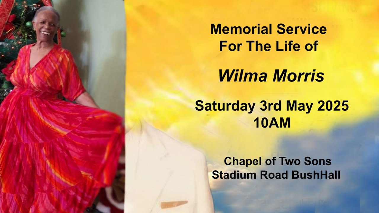 A Memorial Service For The Life Of Wilma Morris