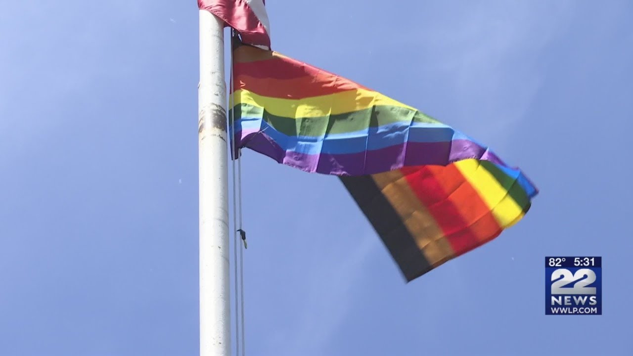 Pride flag raising