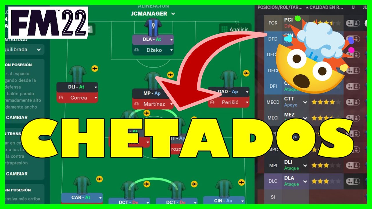 💥 ROLES MÁS CHETADOS DE FM22 | LOS ROLES QUE MEJOR FUNCIONAN en FOOTBALL MANAGER 2022