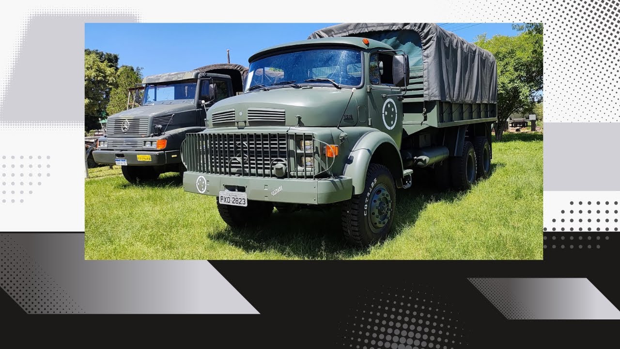 Viatura 6x6 - Mercedes Benz LG1213 1971 traçado e reduzido