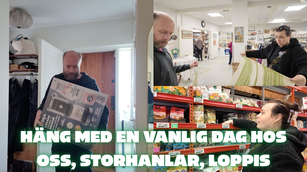 KÖPT EN GLASSMASKIN, VÄRLDENS SÄMSTA LOPPISDAG OCH STORHANDLA