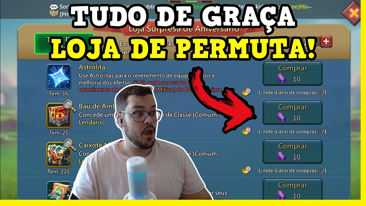 LOJA DE PERMUTA CHEGANDO AMANH&Atilde;! Lords Mobile