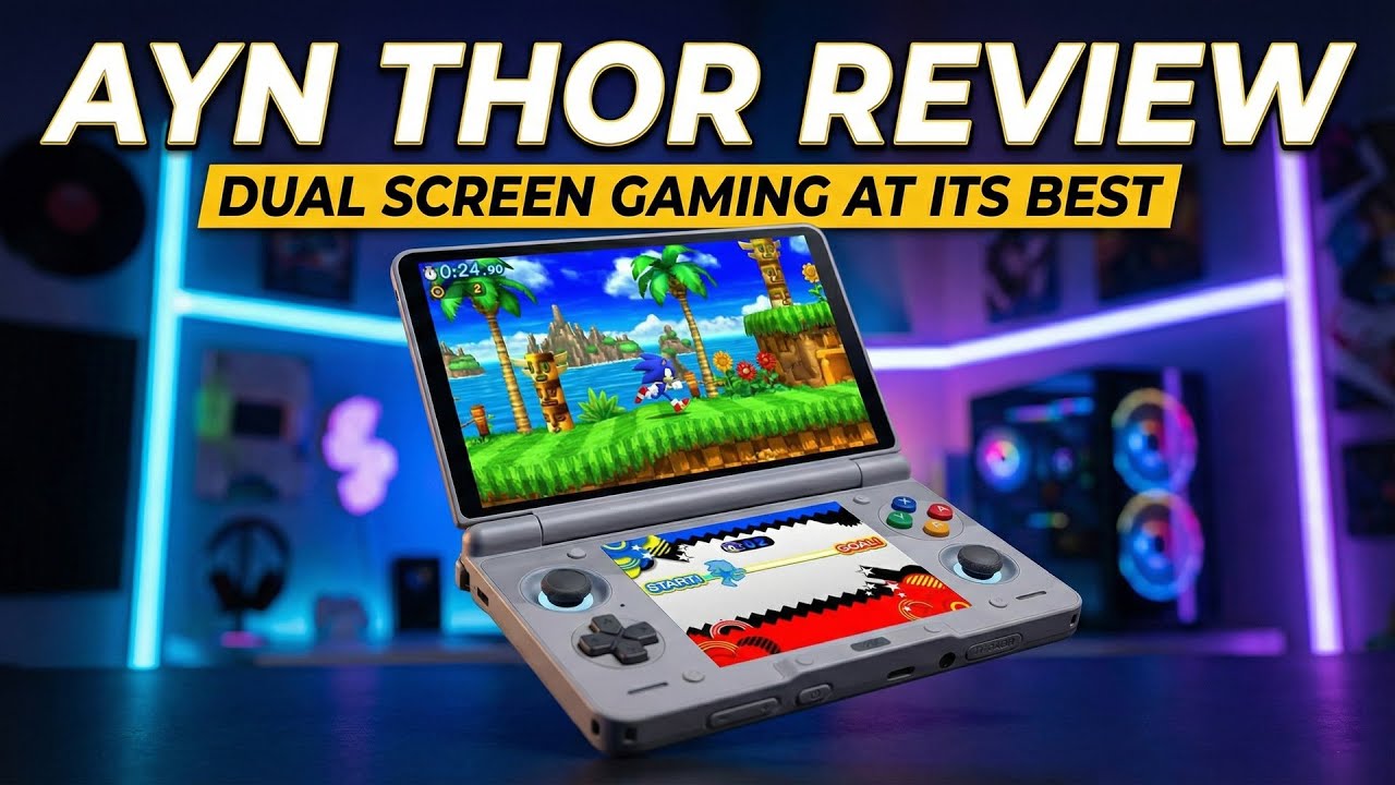 Обзор AYN Thor: Идеальная портативная игровая консоль для Android с двумя экранами? ⚡️🎮