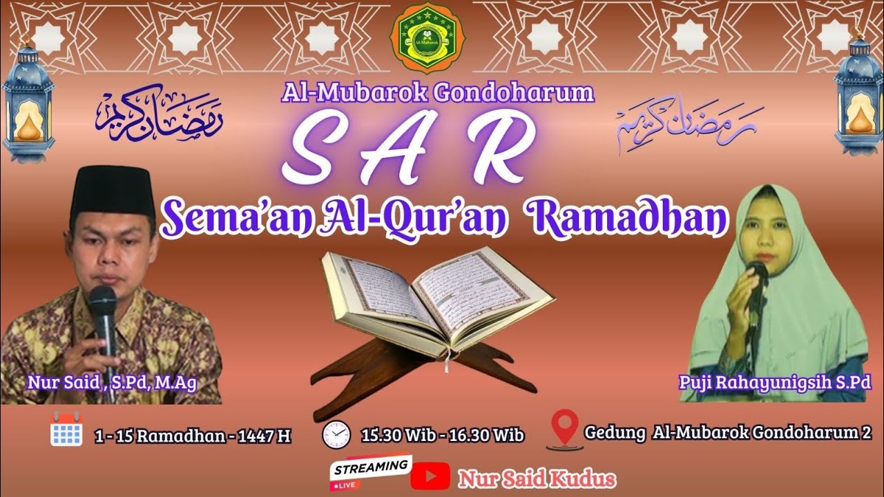 LIVE 🔴 SEMA'AN AL-QUR'AN RAMADHAN (SAR) JUZ 13-14: 7 Ramadhan 1447 H.