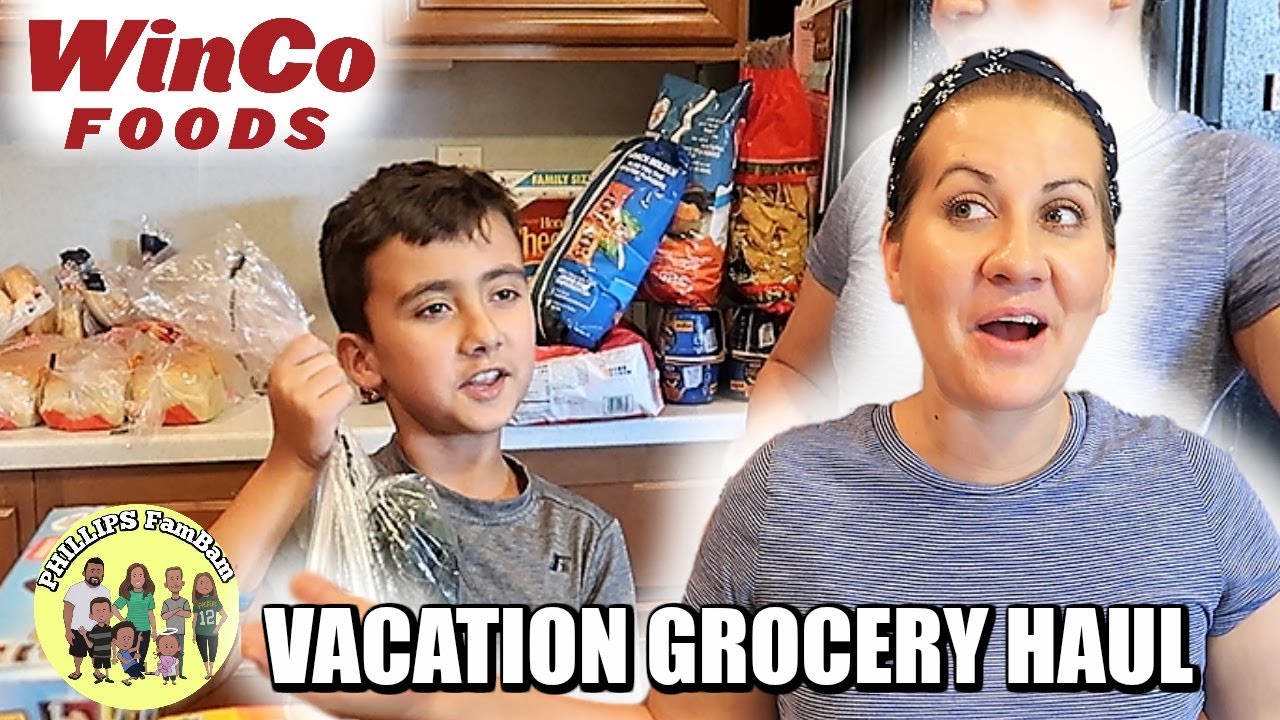 WINCO FOODS GROCERY HAUL | SHOPPING FOR GROCERIES TO TAKE ON VACATION | VACATION FOOD HAUL