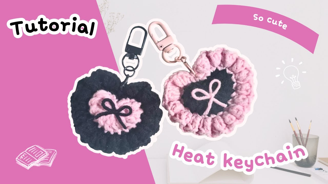 How to Crochet a Heart Keychain | Quick and Easy Pattern