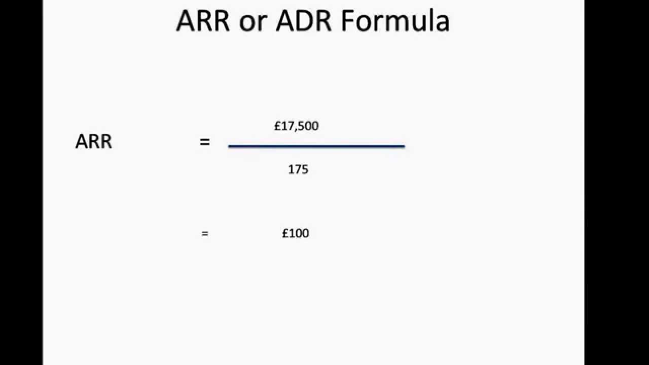 How to Calculate Hotel's Average Room Rate (ARR/ADR)