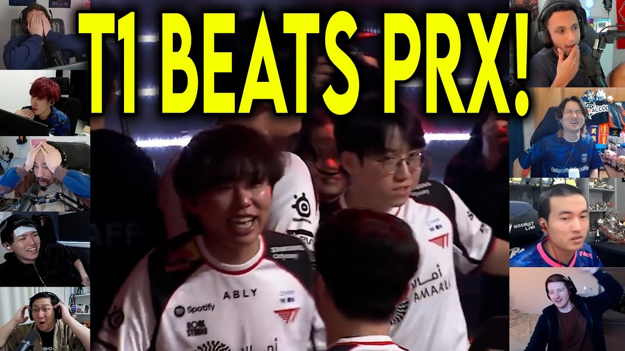 Valorant Streamers Reacts To T1 iZu Insane 1v2 CLUTCH To Beat PRX In VCT