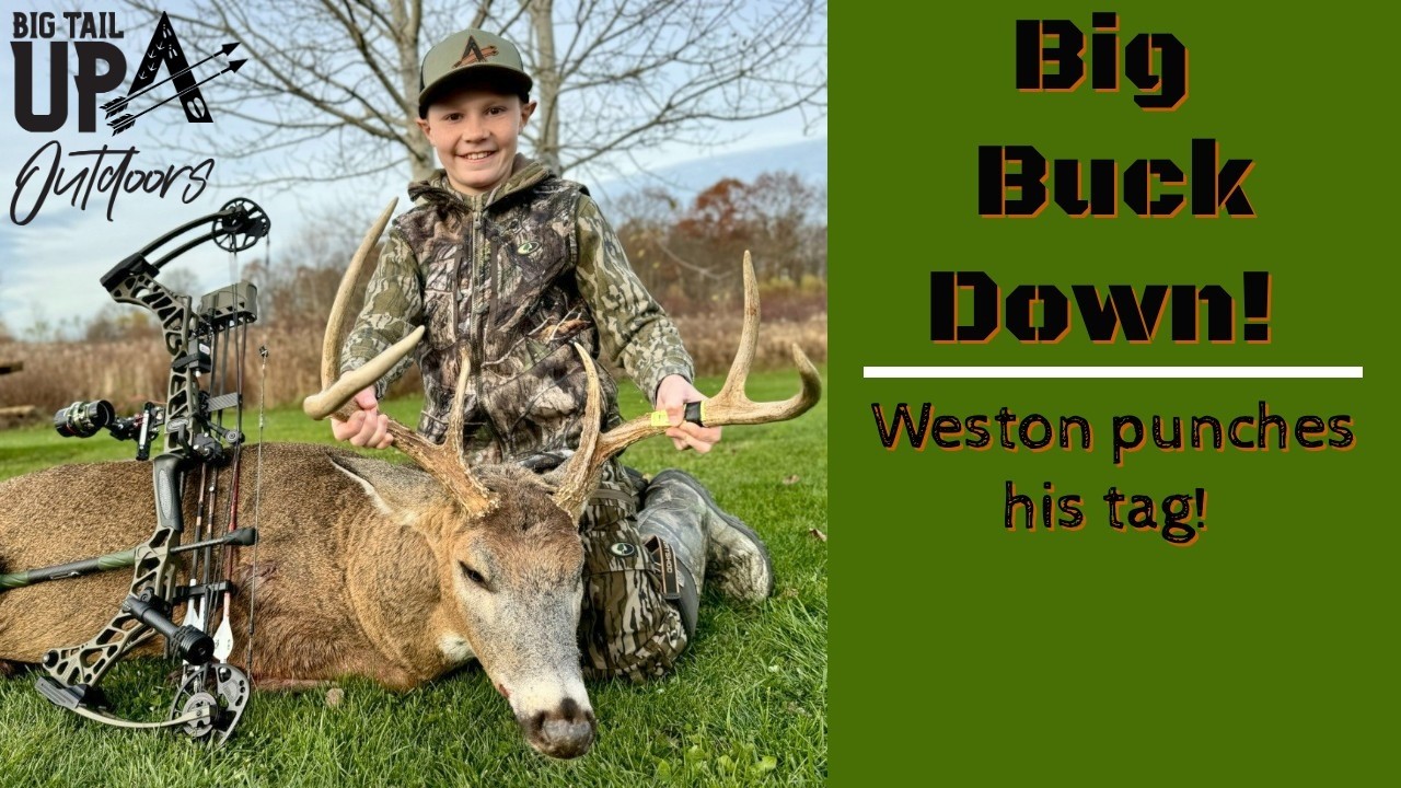 Giant 6-point PA whitetail buck harvested by Weston of Big Tail Up Outdoors