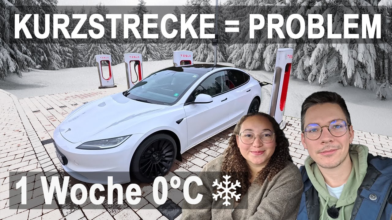 Short trips in cold weather are a problem! One week of winter fuel consumption with the Model 3 H...