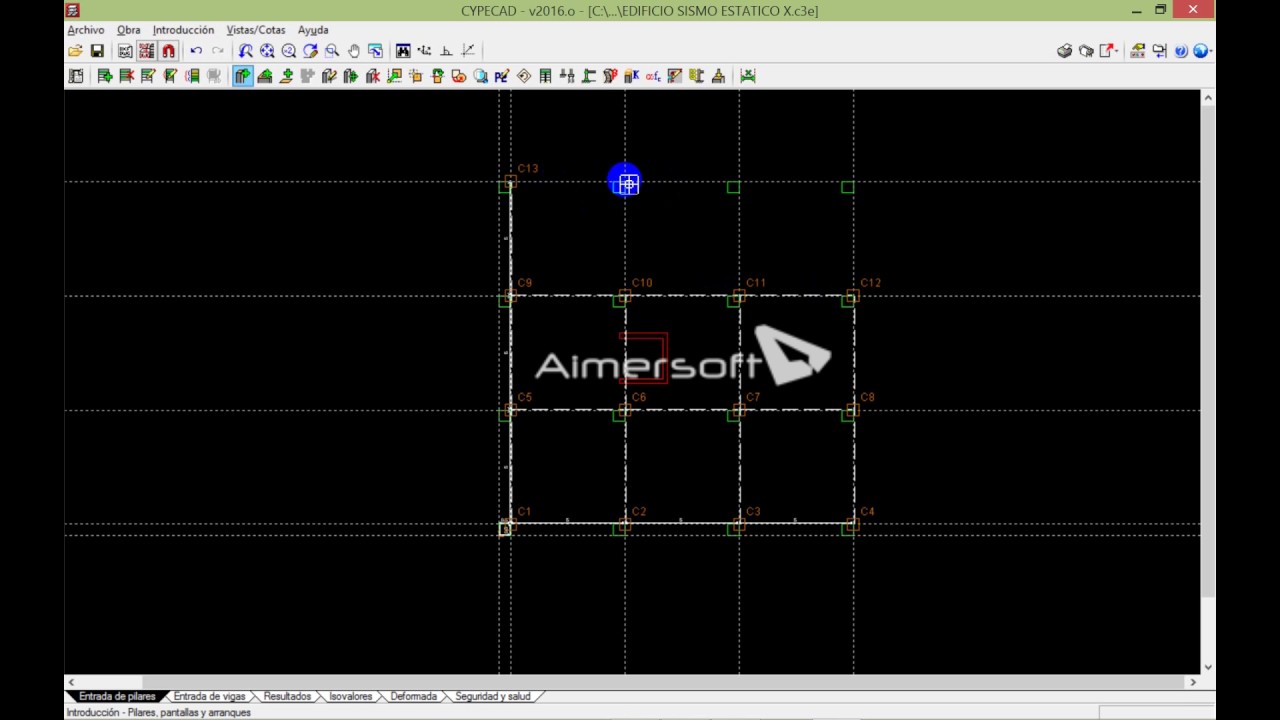 CYPECAD EDIFICIO 8 NIVELES NUCLEO ASCENSOR