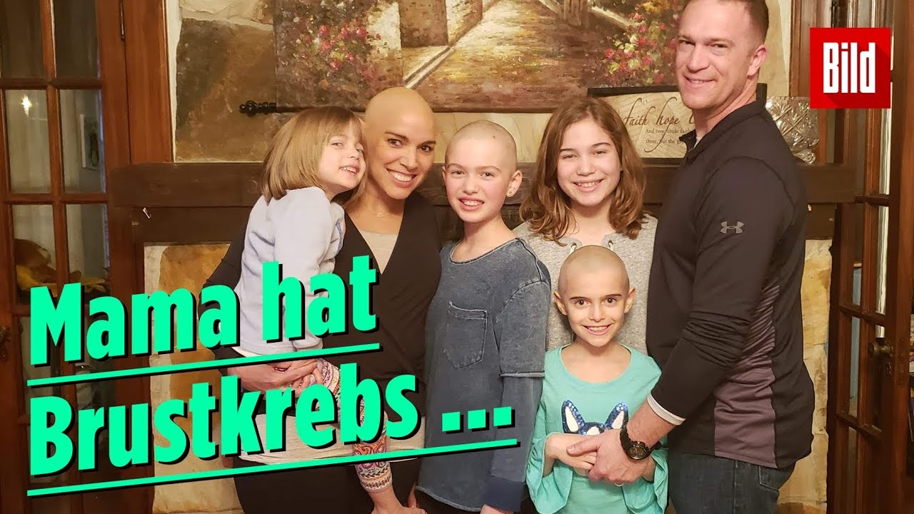 Töchter rasieren ihre Haare ab, um Mama beizustehen