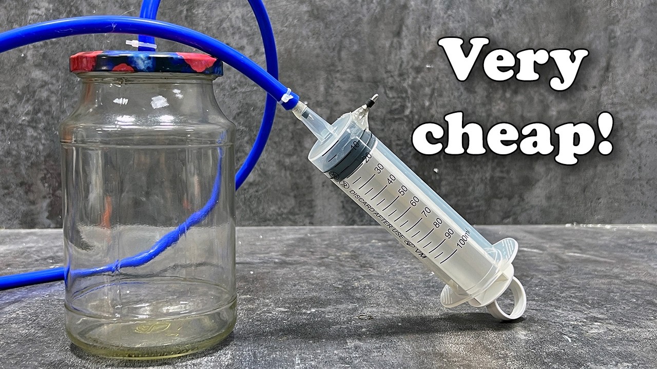 DIY Vacuum Chamber in 10 Minutes | Vacuum for Resin and Silicone